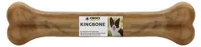 Productafbeelding van Croci King Bone, kauwboter voor honden, gemaakt van hoogwaardig rundervel, 7,5 cm, 25 gram