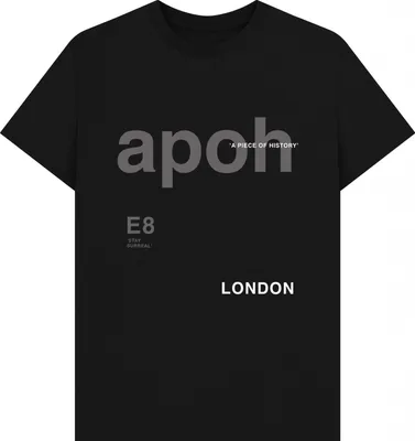 Produktbild von Apoh - "London" T-Shirt für Herren/Damen Uni PN1725 (L) (Schwarz)