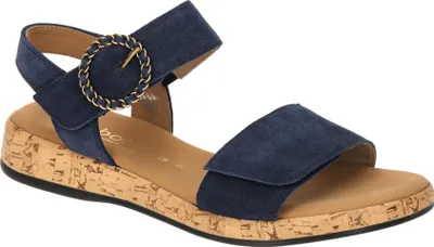 Produktbild von Gabor RHODOS Damen Sandalette - Riemchen Sandalen blau Elegant NEU
