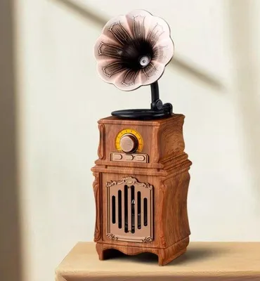 Produktbild von Retro Bluetooth-Lautsprecher - Palissander, Gold