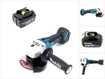 Zdjęcie produktu dla Makita DGA 504 F1 akumulatorowa szlifierka kątowa 18V 125mm bezszczotkowa + 1x akumulator 3.0Ah - bez ładowarki