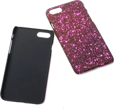Produktbild von Handy Hülle Schutz Case Bumper Schale für Apple iPhone SE 2020 3D Sterne Pink