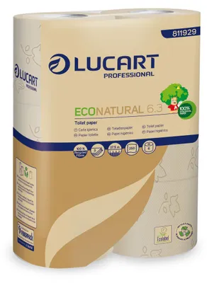 Produktbild von Lucart ECONATURAL 6.3 Toilettenpapier - 6 Stück