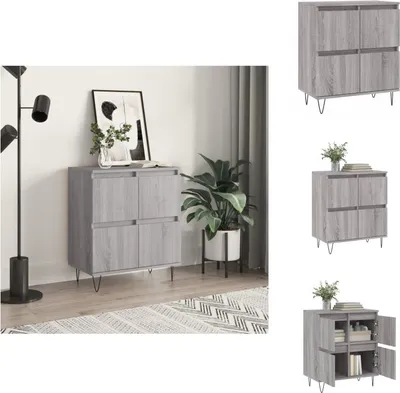 Produktbild von vidaXL Sideboard Grau Sonoma 60x35x70 cm Holzwerkstoff -  Sideboards