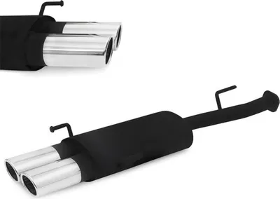 Produktbild von JOM Stahl Sportauspuff Auspuff Opel Astra G CC 1,4-2,0 2x oval gerade Edelstahl