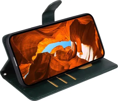 Produktbild von Motorola Moto G55 Hülle - Coverup Klapphülle - Grün