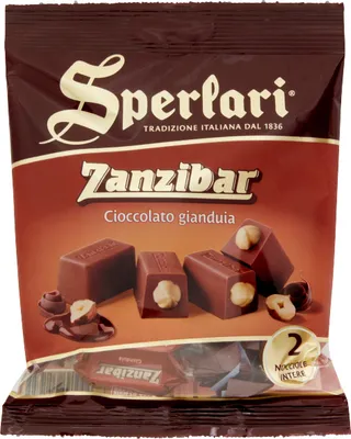 Zdjęcie produktu dla Cukierki nugatowe Zanzibar Cioccolato Gianduia 117g - Sperlari