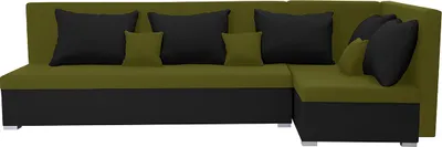 Produktbild von Ecksofa mit Schlaffunktion ARKO - Grün/Schwarz