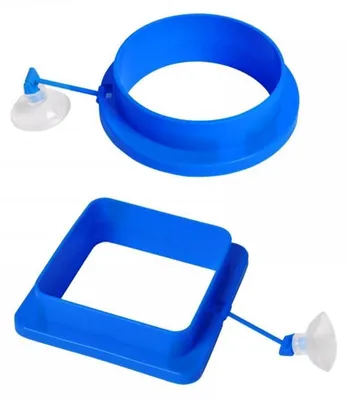 Immagine prodotto di Anelli galleggianti per acquari, confezione da 2, diametro 10 cm, con ventose