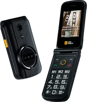 Produktbild von AGM M8 FLIP, Klapphandy, Dual-SIM, 7,11 cm (2.8"), 1500 mAh, Schwarz