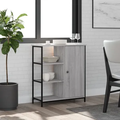 Obrázek produktu pro vidaXL Příborník Grey Sonoma 70x30x80 cm Materiál dřeva