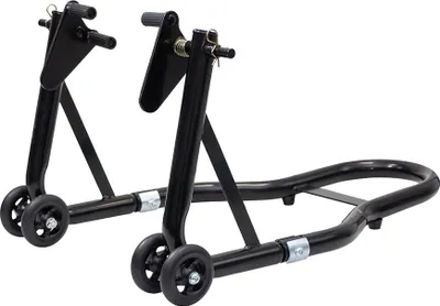 Zdjęcie produktu dla Przedni stojak rowerowy BIKETEC PRO motocyklowy czarny profesjonalny