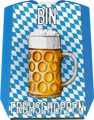 Produktbild von Bin frühschoppen Parkscheibe mit Maß Bier und 2 Einkaufswagenchips