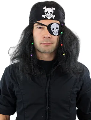 Produktbild von WIG ME UP Perücke Bandana Pirat 26583-P103