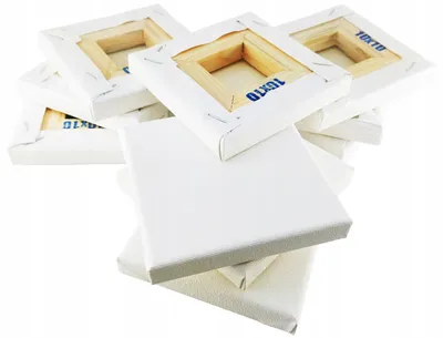 Produktbild von DaVinci 10x10 cm Leinwand 10 Stück Baumwolle Grundiert