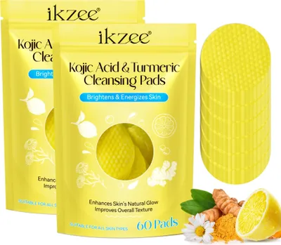 Produktbild von Kurkuma Turmeric Cleansing Pads Reinigungspads Gesichtspads Gesichtsreinigung, 2x 60 St.