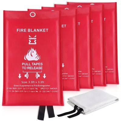 Image de Couverture anti-feu pour la maison et la cuisine, 1m x 1m
