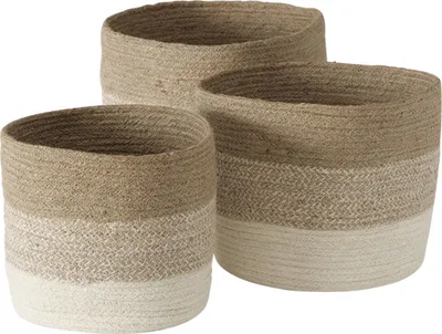 Produktbild von Boltze Korb Lucia 3-teilig Aufbewahrungskärbe Jute natürliche Farben