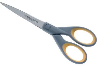 Produktbild von Westcott Schere Titanium Super E-30470 00 18cm grau/gelb