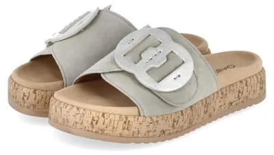 Productafbeelding van Gabor Damen slippers, groen, suède, maat: 42