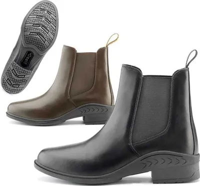 Image de Bottes d'équitation Tattini Daslo Jodhpur en cuir, marron, taille 36