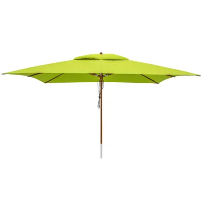 Produktbild von anndora Sonnenschirm 3x4m eckig Apfelgrün Winddach UV-Schutz - Apfelgrün / Limette