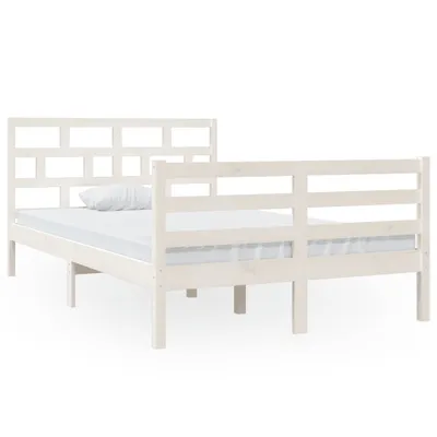 Obrázek produktu pro vidaXL Postel z masivu bez matrace bílá 120x200 cm