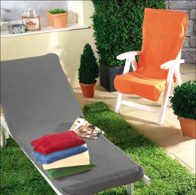 Produktbild von Dyckhoff Gartenstuhlschonbezug 60 x 130 cm Grau