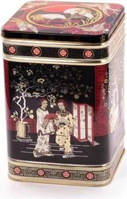 Produktbild von Dose "Black Jap" 1kg eckig, Scharnierdeckel 21,7 x 14,6 x 14,6 cm