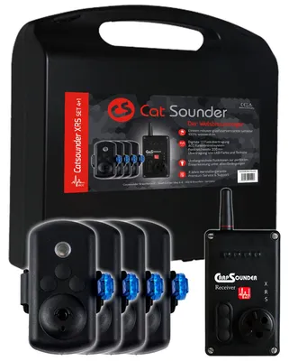 Produktbild von Catsounder XRS 4er Set - 4 Wallerbissanzeiger + Receiver