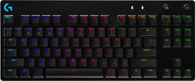 Produktbild von Logitech G Pro Mechanical Gaming Keyboard - Tastatur - Hintergrundbeleuchtung - USB - US International - Tastenschalter: GX Blue Clicky - Schwarz