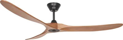 Immagine prodotto di Ventilatore da soffitto a risparmio energetico con telecomando Eco Genuino 180 cm Nero opaco / Rovere medio