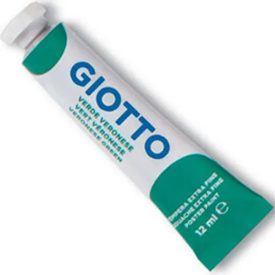 Produktbild von GIOTTO Grüne Veroneser Tempera in der Tube 12ml - Hochwertige Malfarbe