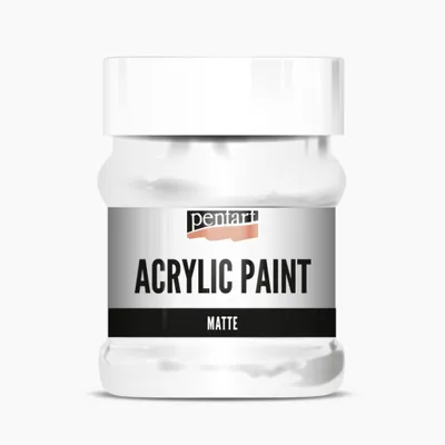 Produktbild von PENTART Acrylfarbe matt 500 ml Weiß