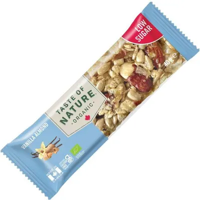 Produktbild von Taste of Nature Organic Vanilla Almond Low Sugar 40g
