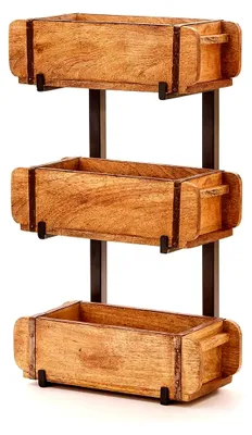 Produktbild von Set: 6 Ziegelformen mit 2 Ständern | Halterungen für Ziegelformen | Kräuterkiste mit Halterungen | Pflanzkiste mit Ständern