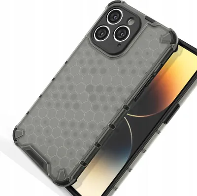 Image de Honeycomb Iphone 14 Pro Max Armoured Hybrid Case Black