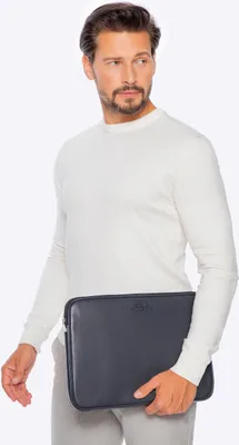 Obrázok produktu pre Pánska taška na notebook Wittchen (15,6 palca), tmavošedá, prírodná koža