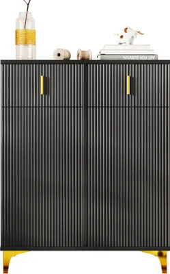 Produktbild von Schuhschrank, Schuhregal mit Schubladen und Türen, Sideboard, Mehrzweckschrank, schmal
