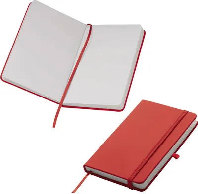 Produktbild von Notizbuch / DIN A6 / 160 S. / blanko / samtweiches PolyurethanHardcover / Farbe: rot