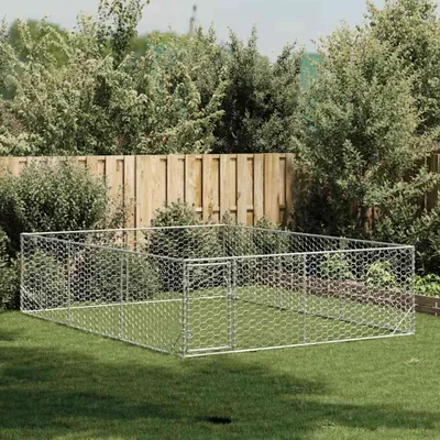 Immagine prodotto di Cuccia per cani da esterno con porta 3x4x1 m in acciaio zincato