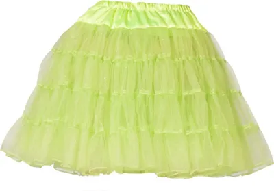 Produktbild von Glitzer Petticoat für Damen 45 cm - Hellgrün