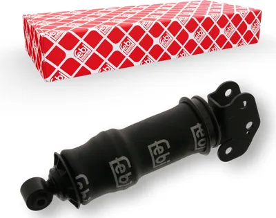 Produktbild von FEBI BILSTEIN Dämpfer Fahrerhauslagerung 38455 Hinten für RENAULT TRUCKS Premium 2 pneumatisch 3,020kg