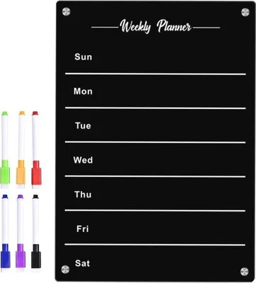Produktbild von Famanu Magnetisches Whiteboard - Wiederbeschreibbar für Notizen und Planungen