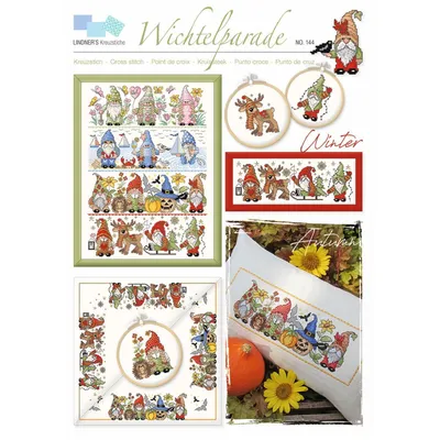 Produktbild von Lindner´s Kreuzstich Zählmuster Vorlage "Wichtelparade", 144