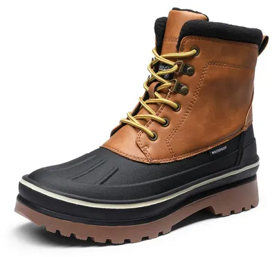 Productafbeelding van Geïsoleerde Waterdichte Snowboots voor Heren - Bruin