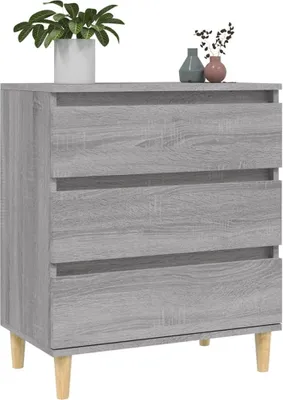 Immagine prodotto di vidaXL Credenza Grigio Sonoma 60x35x70 cm Materiale a base di legno