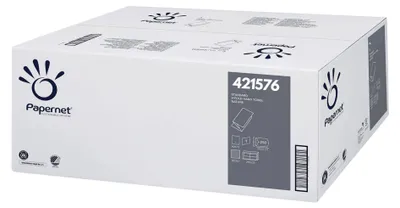 Produktbild von Papernet V-Falz Papierhandtücher, 421576, 1-lagig | Karton (20 Packungen)