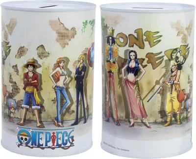 Produktbild von One Piece Anime Monkey D. Ruffy XL Spardose Sparschwein aus Weißblech 1000 ml