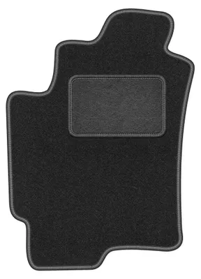 Productafbeelding van Velours bestuurdersmat voor Hyundai Elantra III 2000-2006 (sedan) – grafiet, op maat – Wielganizator LUX